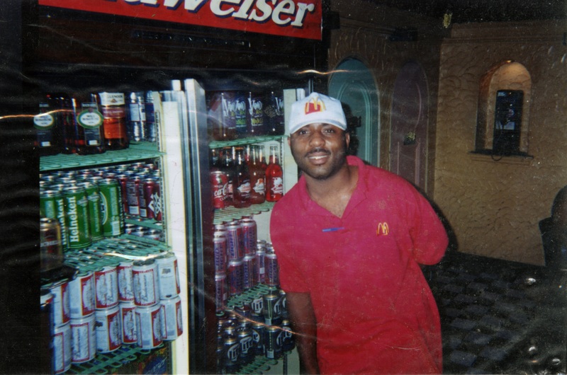 Danny Cashmere poses in front of a fridge at Soakie's.