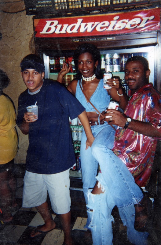 Danny Cashmere playfully poses with colleagues at Soakie's.